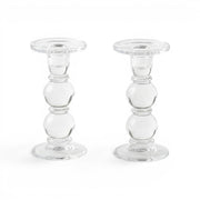 Moda Moda Glass Candle Holders - Set of 2 7" (18cm)
