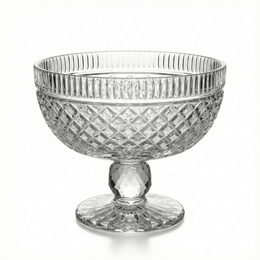 Tyrone Crystal_Tyrone Large Cut Irish Crystal Fruit Bowl_