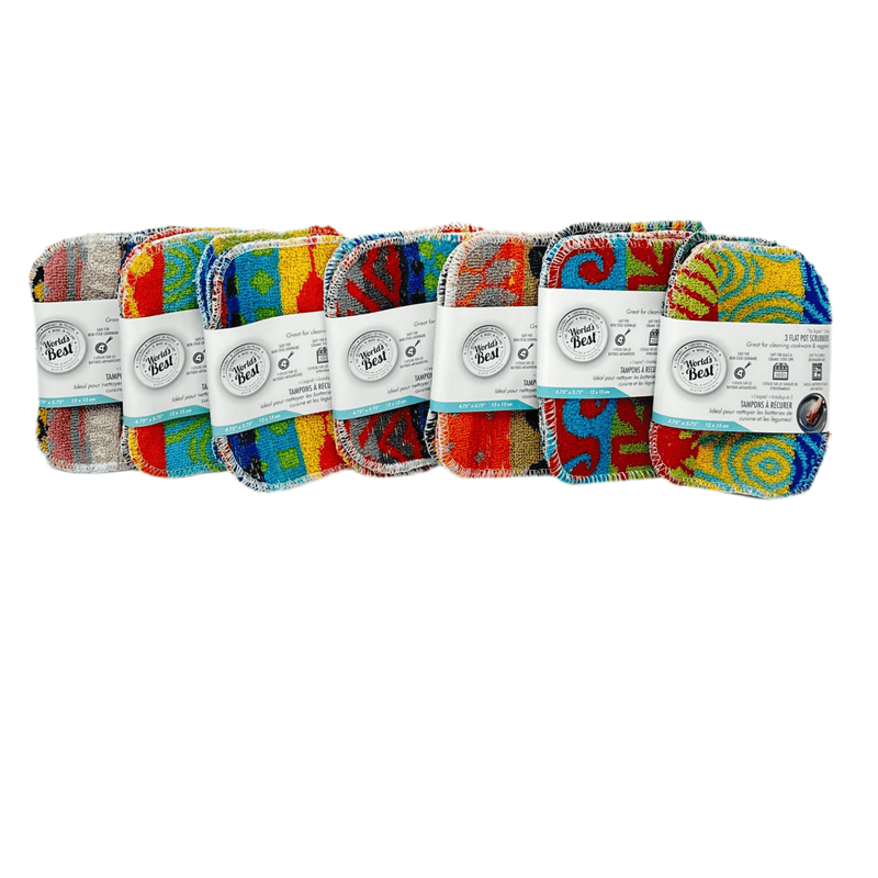 Universal Stone Cleaner Worlds Best Pot Scrubber - 3 Flat