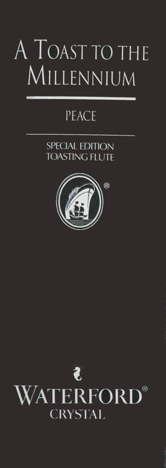 Waterford Waterford Crystal Millennium Edition Peace Toasting Flute