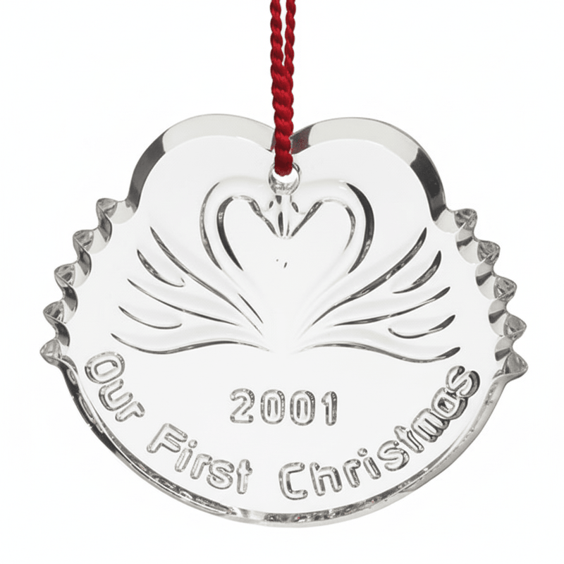 Waterford Waterford Crystal Our First Christmas 2001 Ornament
