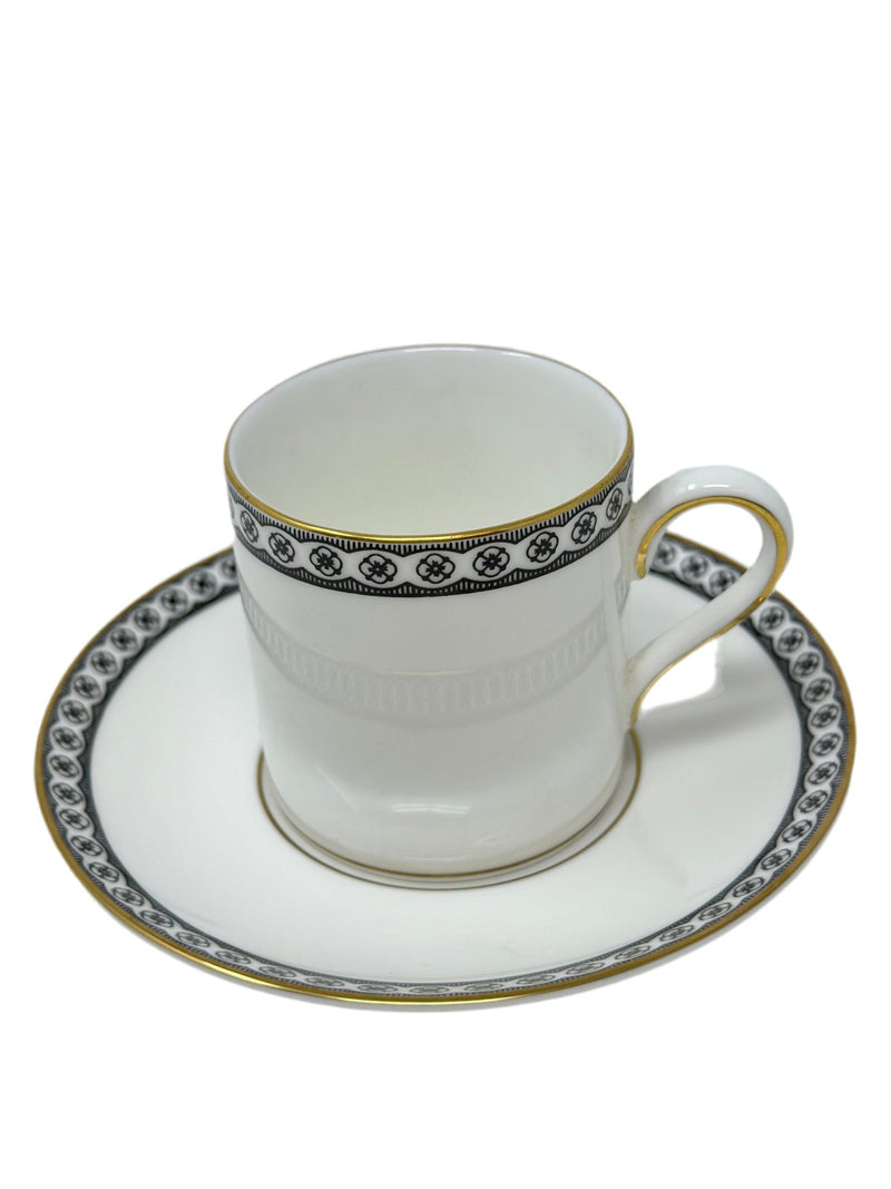 Wedgwood Wedgwood Black Ulander Demitasse Cup and Saucer