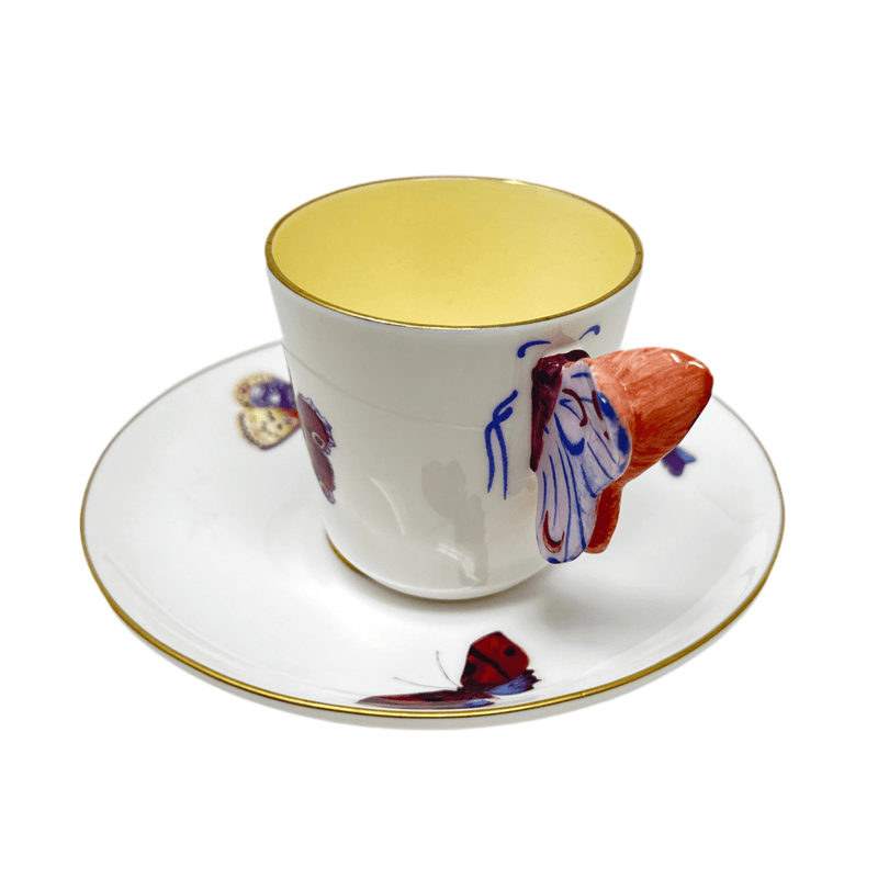 Wedgwood Wedgwood Butterfly Espresso Cup & Saucer Set