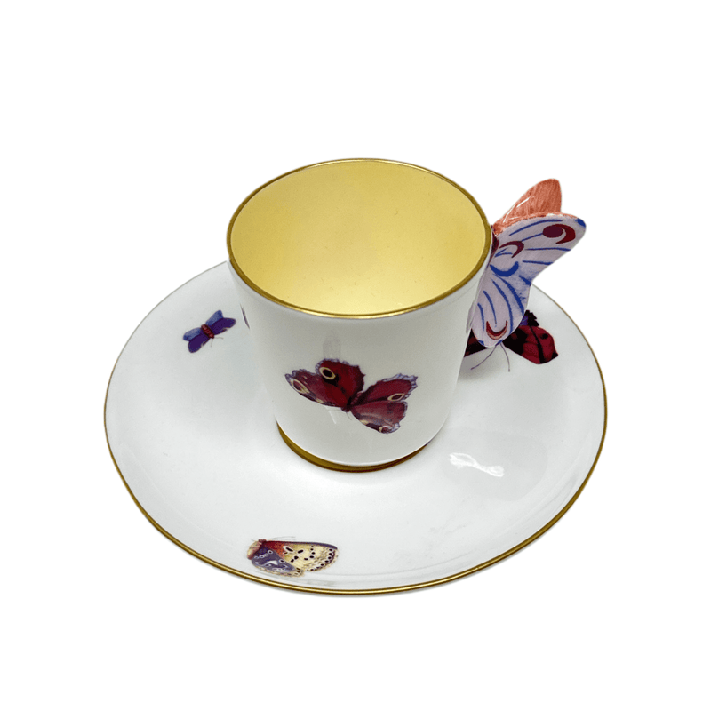 Wedgwood Wedgwood Butterfly Espresso Cup & Saucer Set