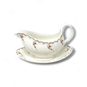 Wedgwood Wedgwood Pink Garland Gravy Boat with Stand   