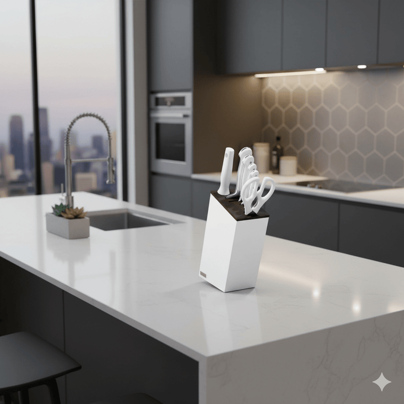 Wusthof Wusthof Classic White Slim Knife Block Set - 7 Piece