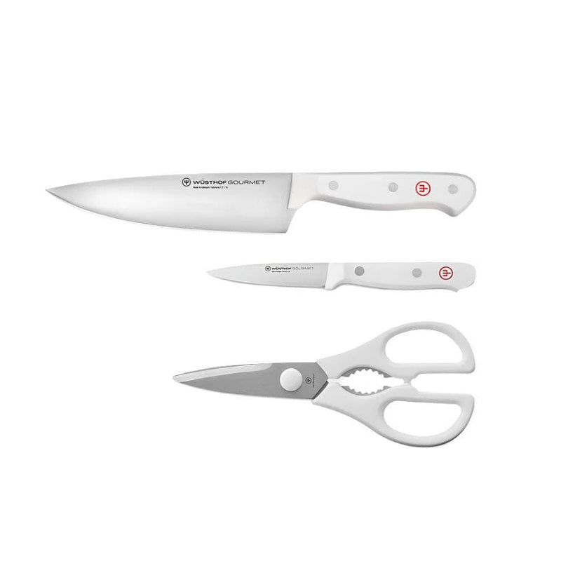 Wusthof Wusthof Gourmet White 3-Piece Prep Set   