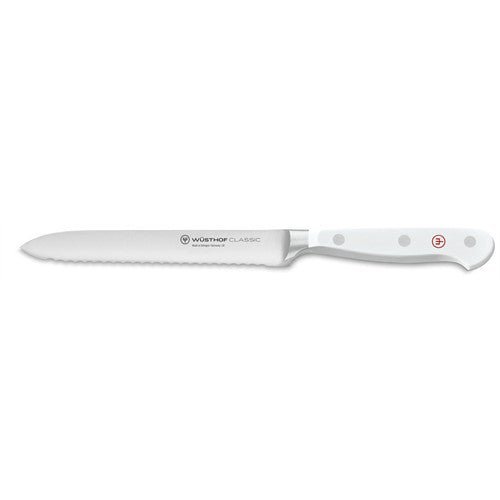 Wusthof Wusthof Gourmet White 5" Serrated Utility Knife