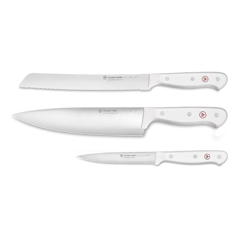 Wusthof Wusthof Gourmet White Essential Knife Set - 3 Piece