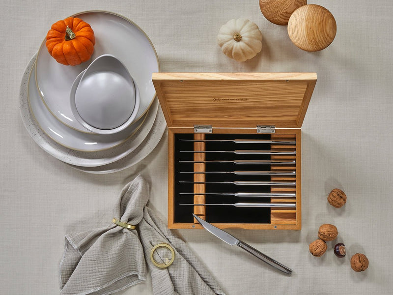 Wusthof Wusthof Stainless Filet Mignon Steak Knife Set In Olivewood Gift Box - 8 Piece