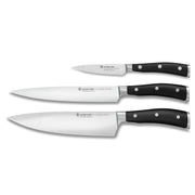 Wusthof Wusthof Classic Ikon Black Knife Set - 3 Piece   