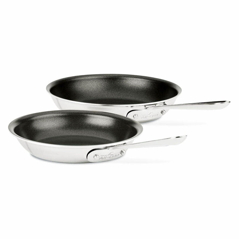 All-Clad All-Clad D3 Stainless Nonstick 8" & 10" Fry Pans - Set of 2   