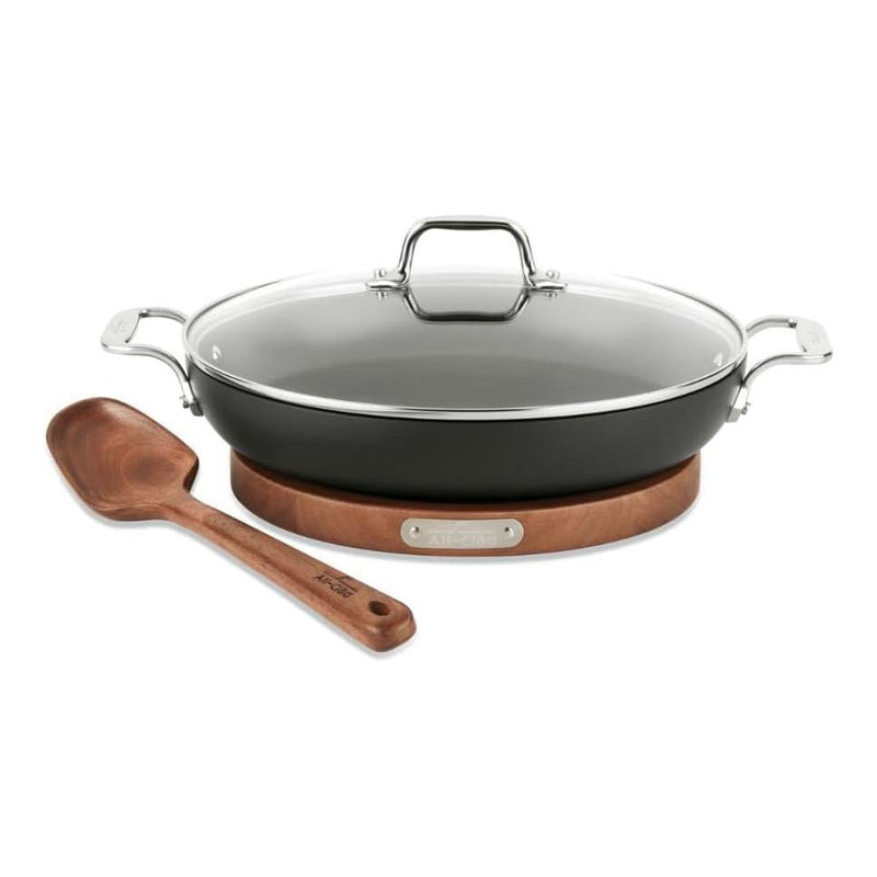 All-Clad All-Clad HA1 Nonstick 3qt Universal Pan with Lid + Trivet and Serving Spoon   