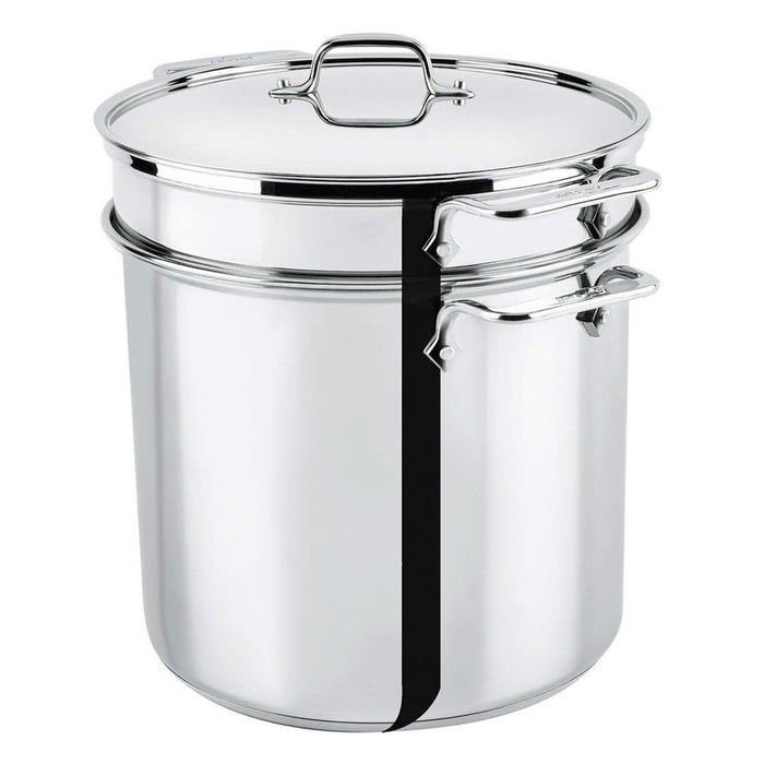 All-Clad Stainless 16 QT (15L) Stockpot with Insert Stock Pots All-Clad   