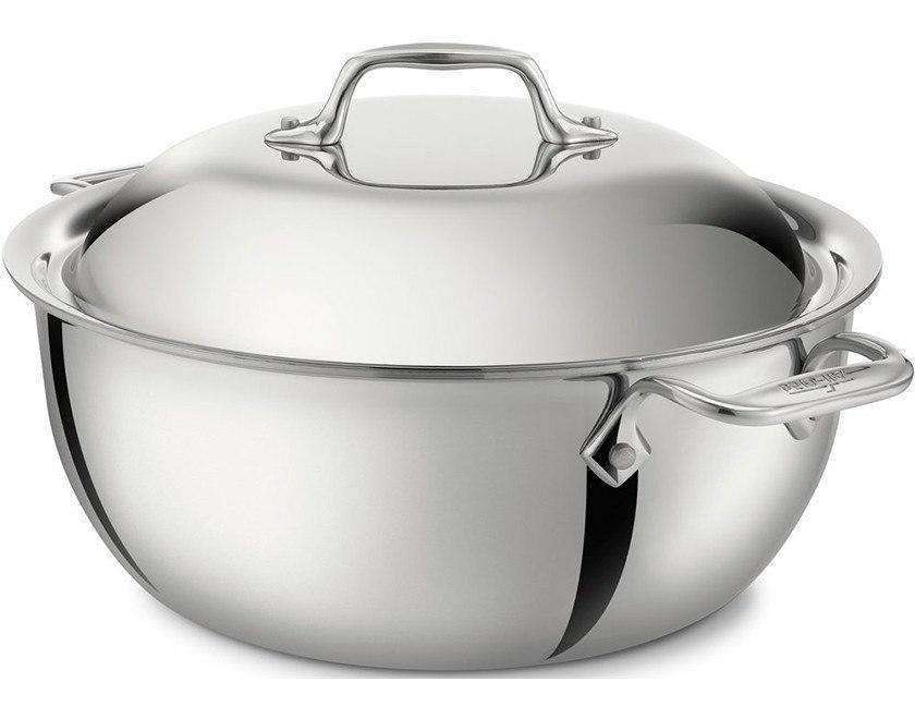 All-Clad D3 Stainless 5 QT (4.5L) Dutch Oven with Lid Dutch Oven All-Clad   