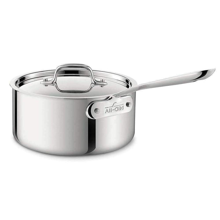 All-Clad D3 Stainless Saucepan with Lid - Kitchen Smart