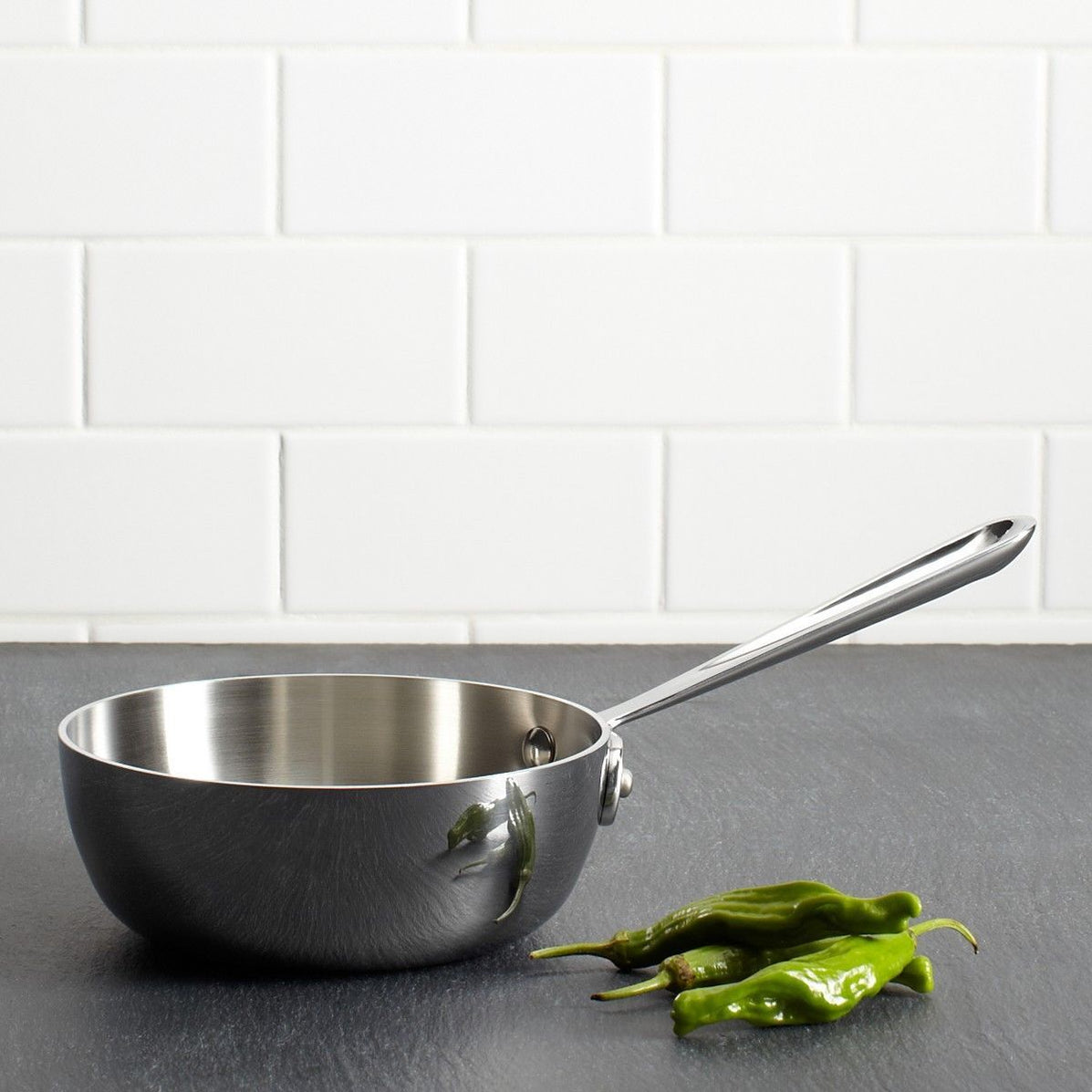 AllClad D3 Stainless 2 QT (2L) Saucier Kitchen Smart