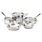 All-Clad All-Clad D3 Stainless Steel Cookware Set - 10 Piece   