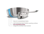 All-Clad All-Clad D3 Stainless Steel Fry Pan With Lid   
