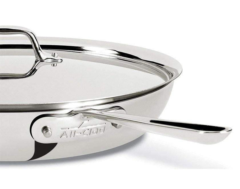 All-Clad All-Clad D3 Stainless Steel Fry Pan With Lid   