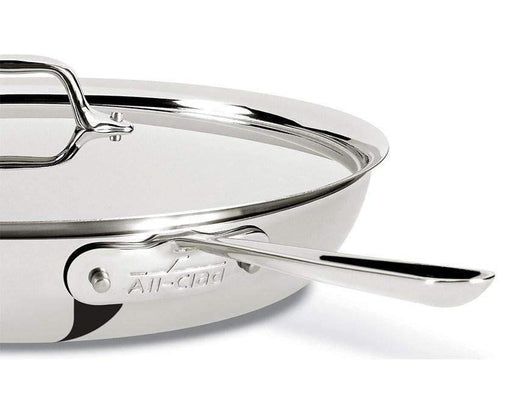 All-Clad D3 Stainless Steel Fry Pan With Lid Fry Pans and Skillets All-Clad   