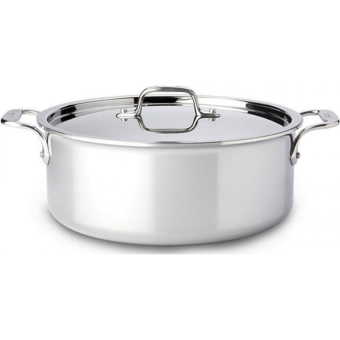 All-Clad D3 Stainless Stockpot with Lid Stock Pots All-Clad 6 QT (5.6L)  