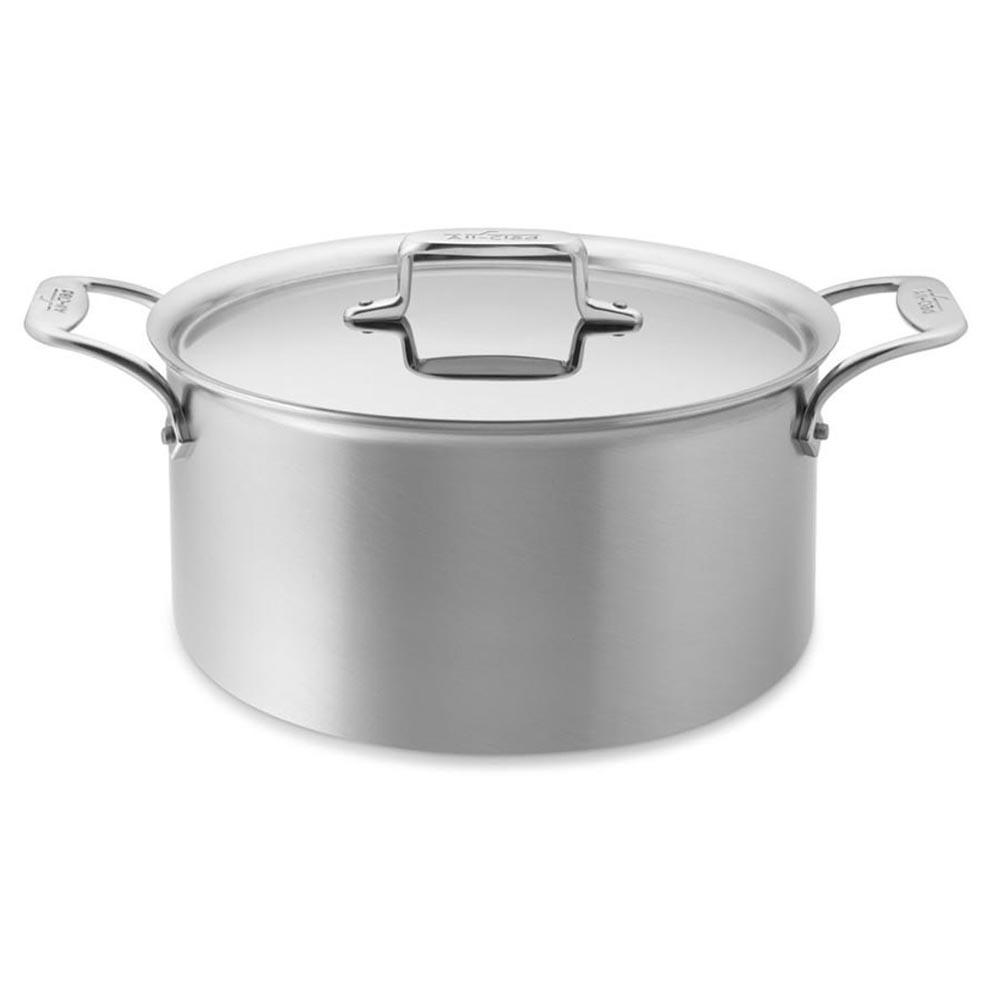 All-Clad d5 Brushed Stainless 8 QT (7.6L) Stockpot with Lid - Kitchen Smart