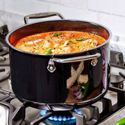 All-Clad All-Clad FusionTec Ceramic 7 QT (6.7L) Stockpot with Lid - Onyx Black   