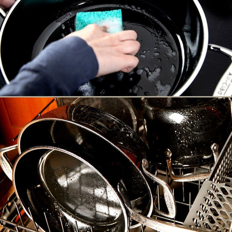 All-Clad All-Clad FusionTec Ceramic 7 QT (6.7L) Stockpot with Lid - Onyx Black   