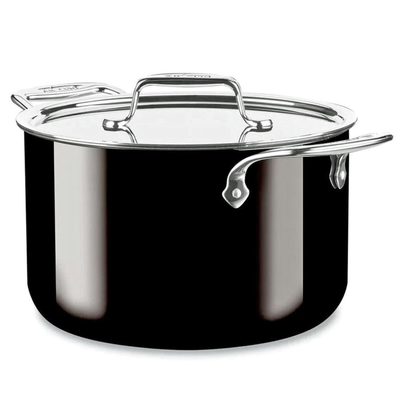 All-Clad All-Clad FusionTec Ceramic 7 QT (6.7L) Stockpot with Lid - Onyx Black   