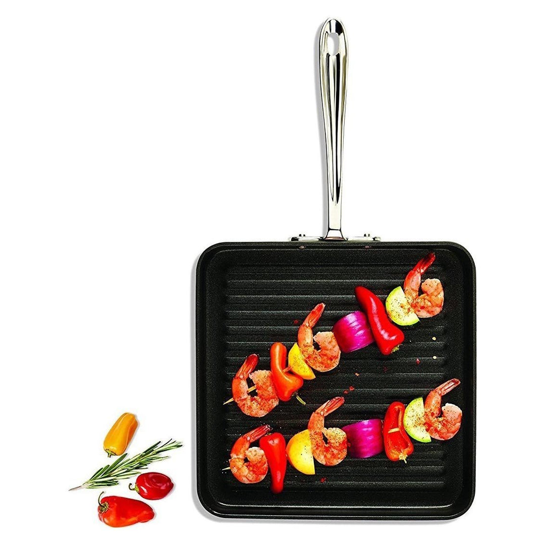 All-Clad HA1 Square Non-stick 11" (28cm) Grill Pan - Kitchen Smart