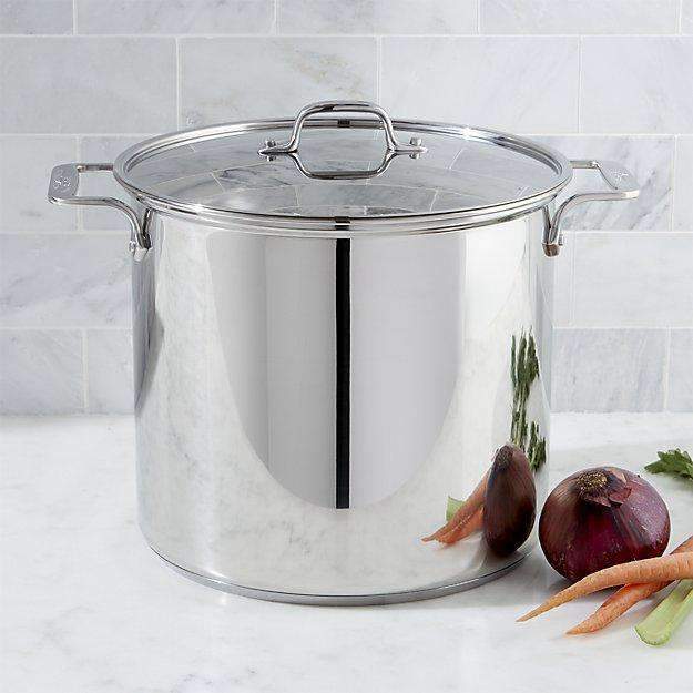 All-Clad Stainless 16 QT (15L) Stockpot with Lid - Kitchen Smart