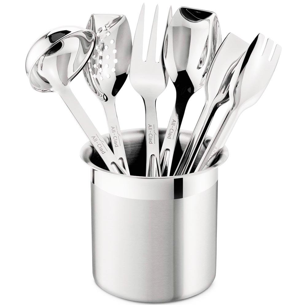 All-Clad Professional Stainless Cook Serve Tool Set - 6 Piece - Kitchen Smart