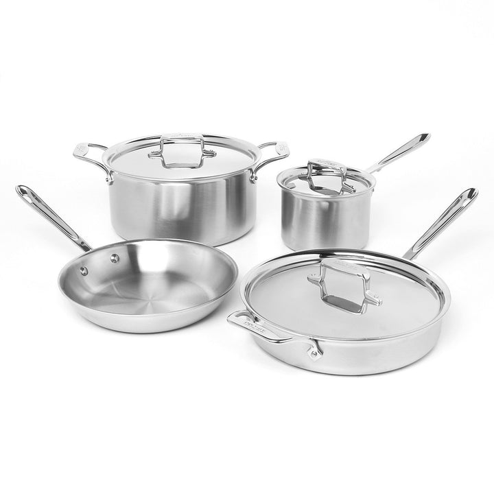 All-Clad Stainless D5 Brushed Set - 7 Piece - Kitchen Smart