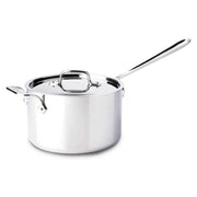 All-Clad All-Clad Stainless D5 Polished Saucepan with Lid 4 QT (3.8L)  