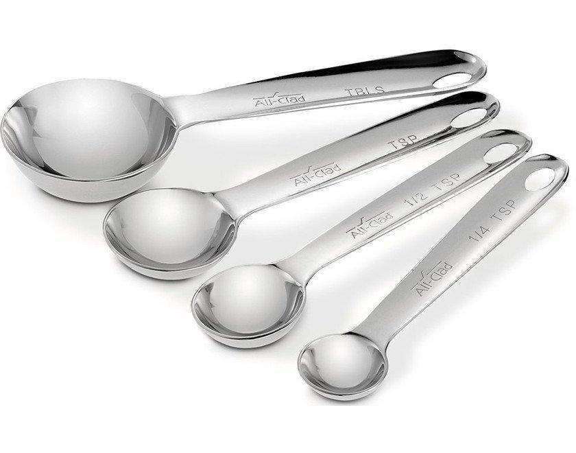 All-Clad Stainless Steel Measuring Spoon - 4 Piece Set Measuring Tools All-Clad   