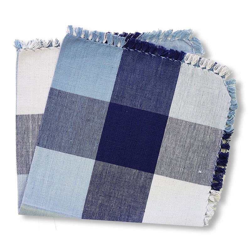 Lemontree Lemon Tree Blue Denim Cloth Napkin - Set of 4   