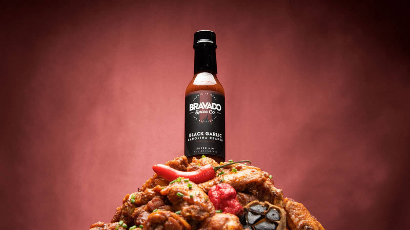 Bravado Spice Co. Bravado Black Garlic Carolina Reaper Hot Sauce   