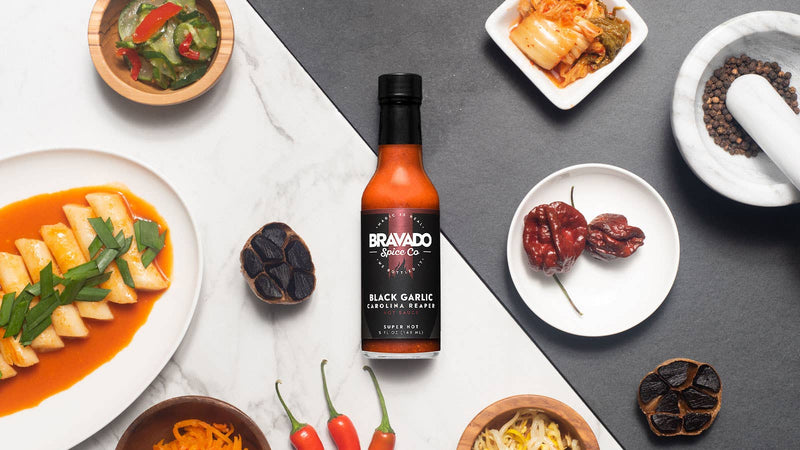 Bravado Spice Co. Bravado Black Garlic Carolina Reaper Hot Sauce   
