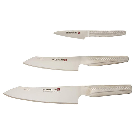 Global CROMOVA Stainless Steel Kitchen Knife Set - 3 Piece Kitchen Knives Global   