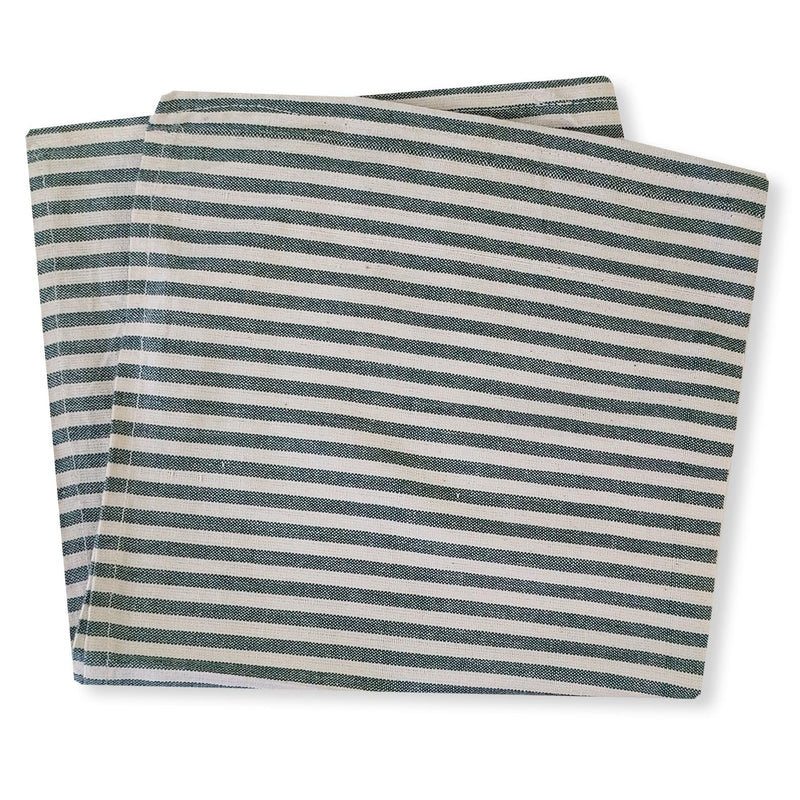 Lemontree Lemon Tree Green Stripe Cloth Napkin - Set of 4   