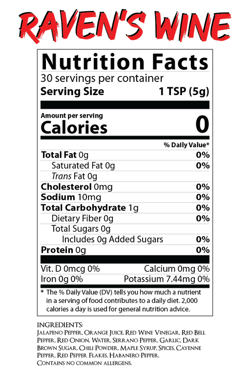 Halogi Hot Sauce Halogi Raven's Wine Garlic Sriracha Hot Sauce