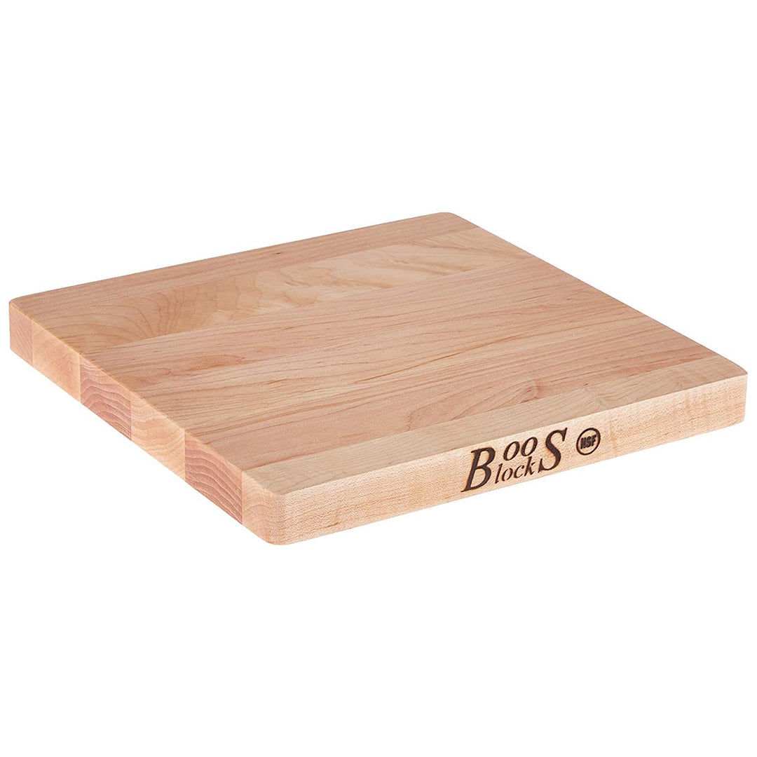 John Boos Chop-N-Slice Maple Wood Reversible 10" x 10" x 1" Cutting Board - Kitchen Smart