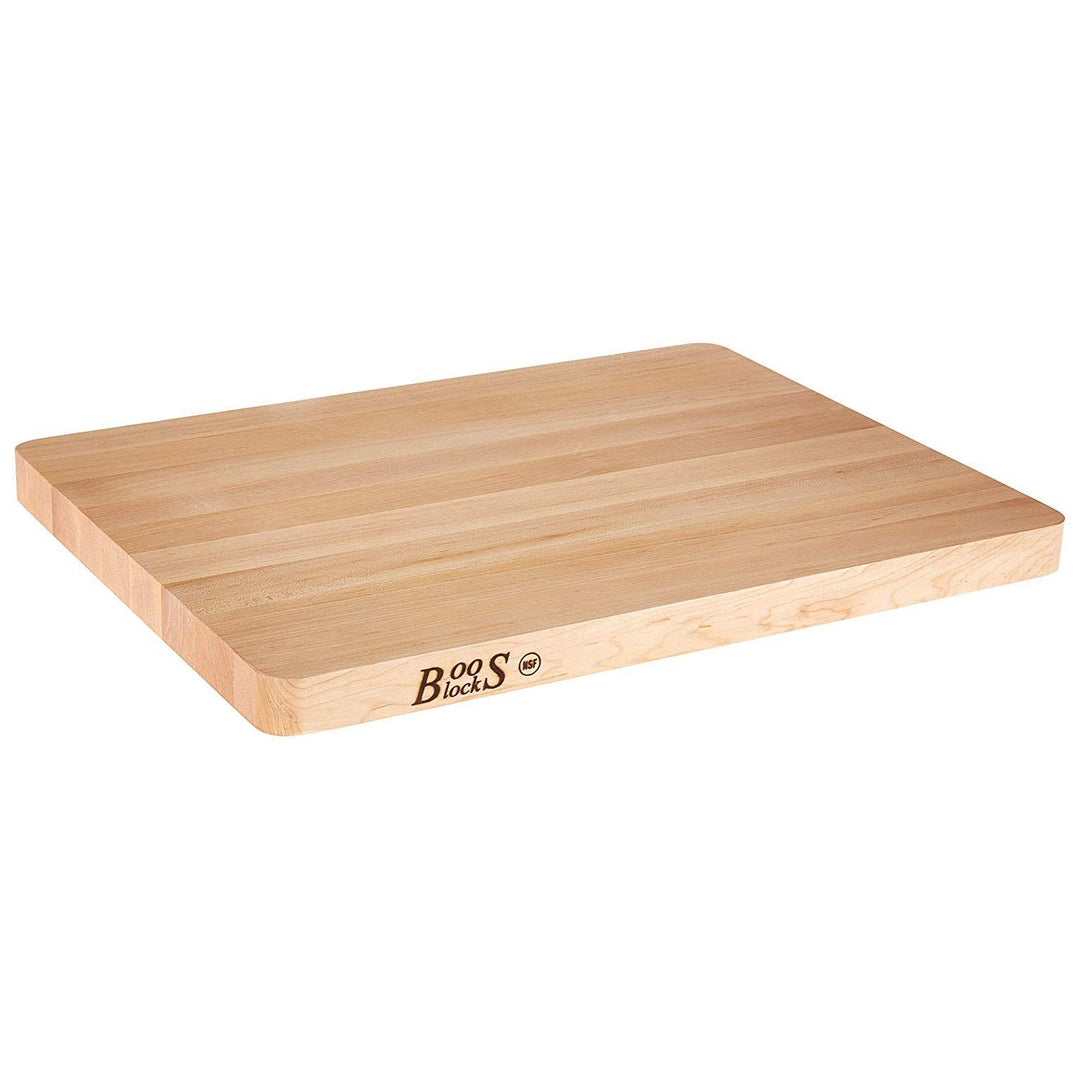 John Boos Chop-N-Slice Maple Wood Reversible 18" x 12" x 1.25" Cutting Board - Kitchen Smart