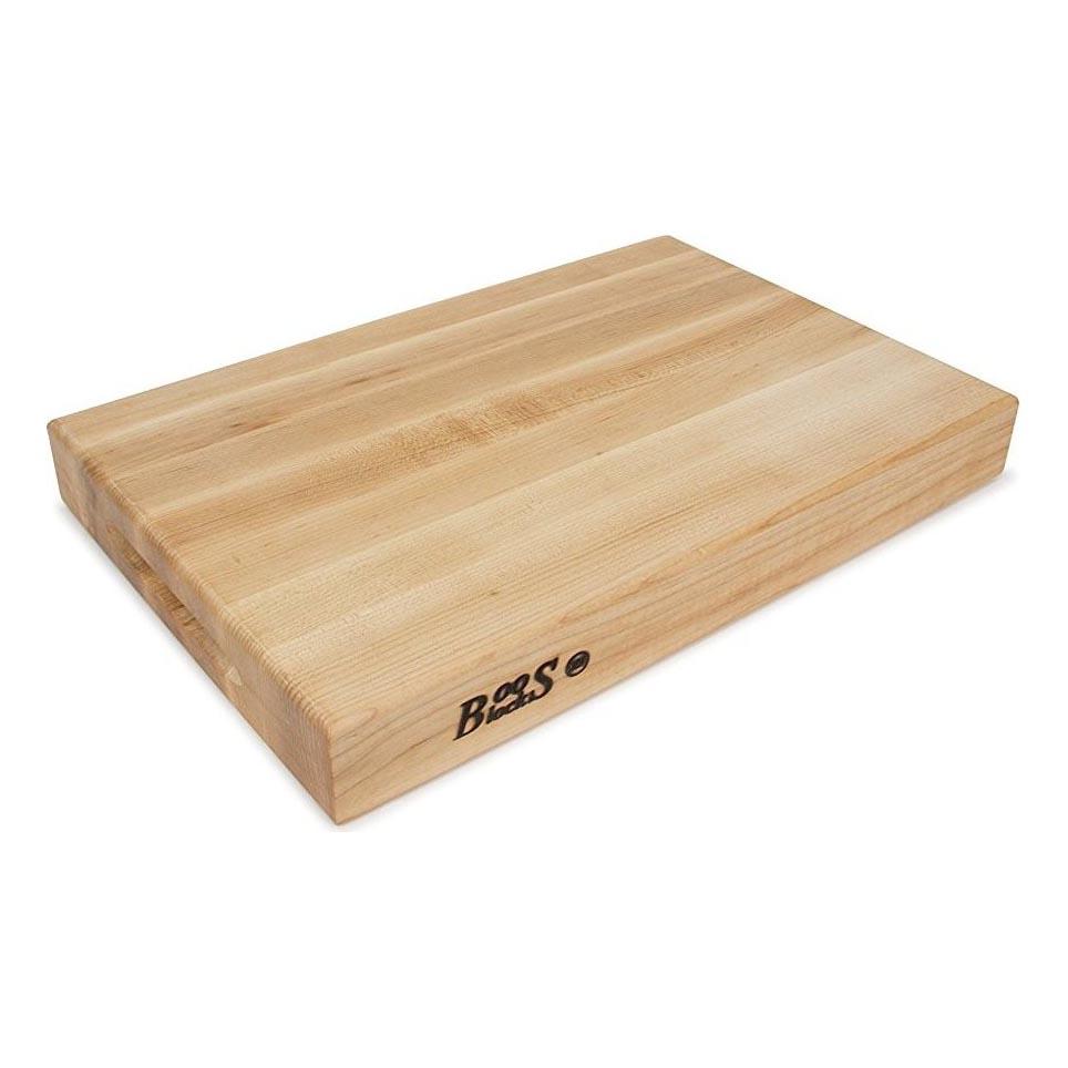John Boos Maple Wood Reversible 18" x 12" x 2.25" Cutting Board - Kitchen Smart
