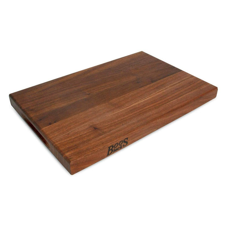 John Boos Walnut Wood Reversible 18" x 12" x 1.5" Cutting Board - Kitchen Smart