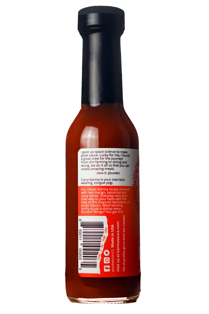 Karma Sauce Karma Sauce Curry Karma Hot Sauce   