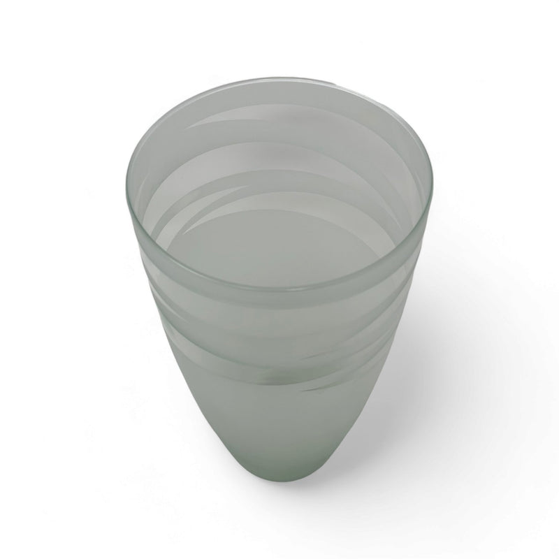 la mediterranea Frosted Swirl Glass Vase   