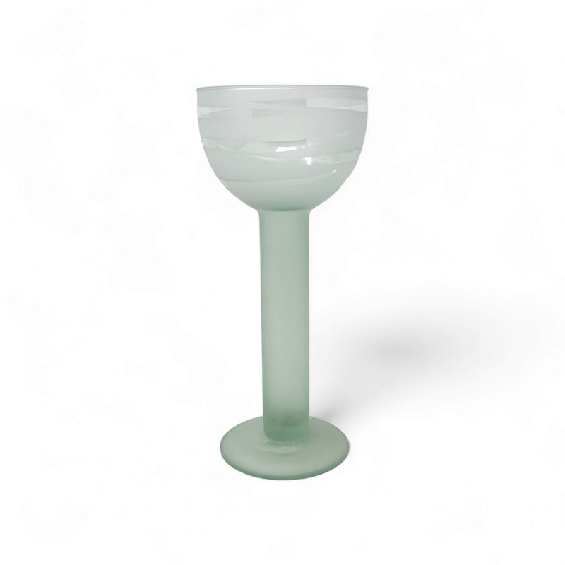 la mediterranea Le Mediterannea Frosted Swirl Glass Candle Holder   