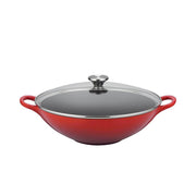 Le Creuset Le Creuset 5 QT (4.5L) Wok with Glass Lid Cerise  